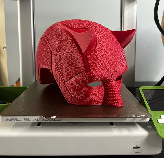 Daredevil Inspired 3D Printed Wearable Helmet view 2